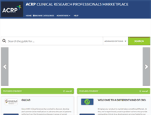 Tablet Screenshot of clinicalresearchprofessionalsmarketplace.com